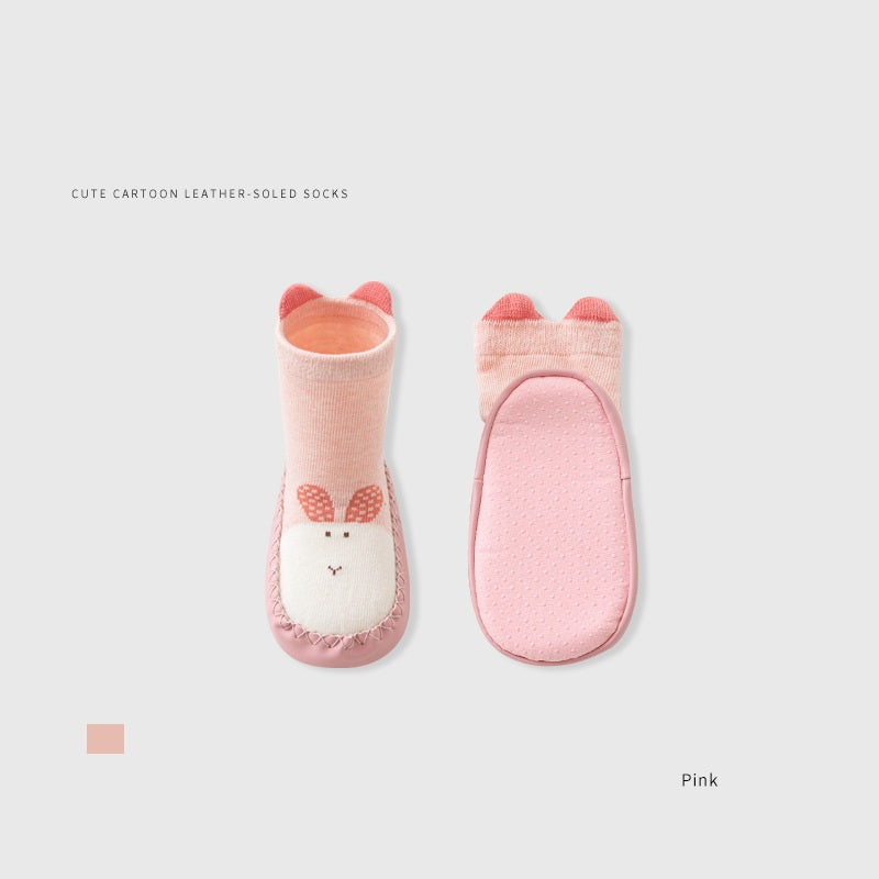 Arrival Autumn and Winter Toddler Walking Socks, Floor Shoe Socks, Cartoon Cute Baby Anti-slip Walking Shoes from 11cm