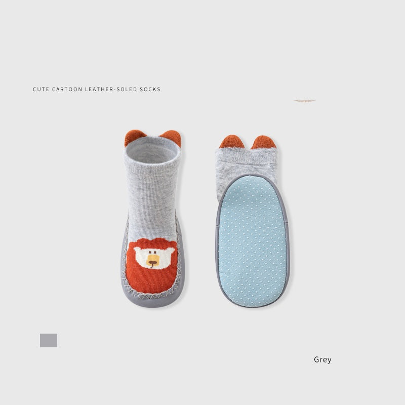 Arrival Autumn and Winter Toddler Walking Socks, Floor Shoe Socks, Cartoon Cute Baby Anti-slip Walking Shoes from 11cm